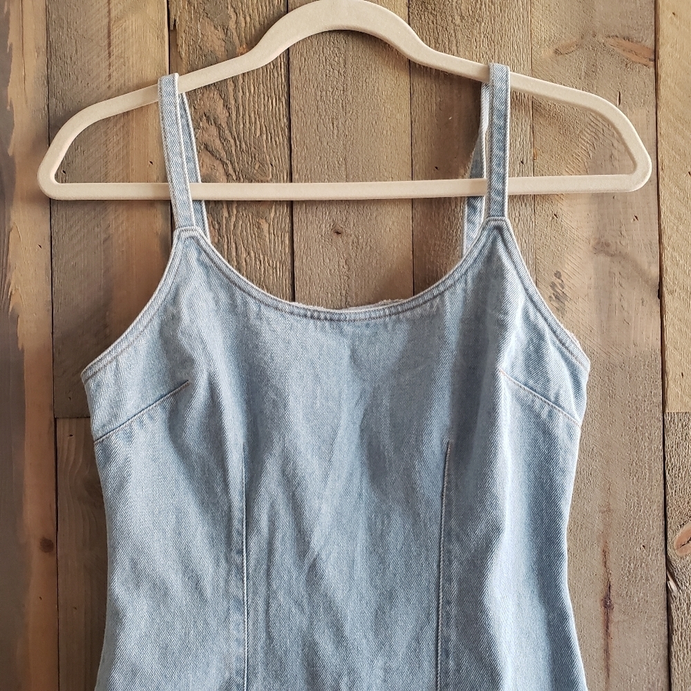 Forever 21 Dress S Small Denim Sleeveless NWT - Picture 2 of 8
